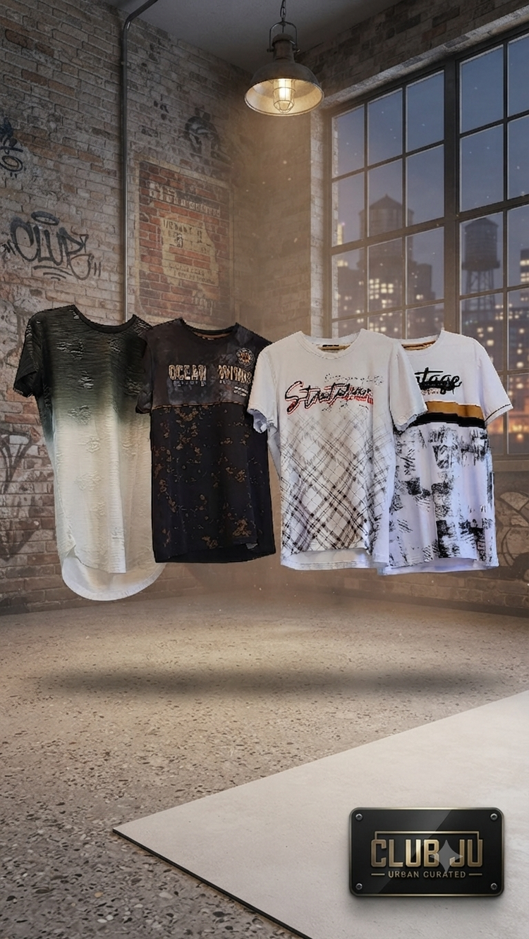 T-shirt CLUB JU / JOHN H : L'art de la broderie - mnshopmode