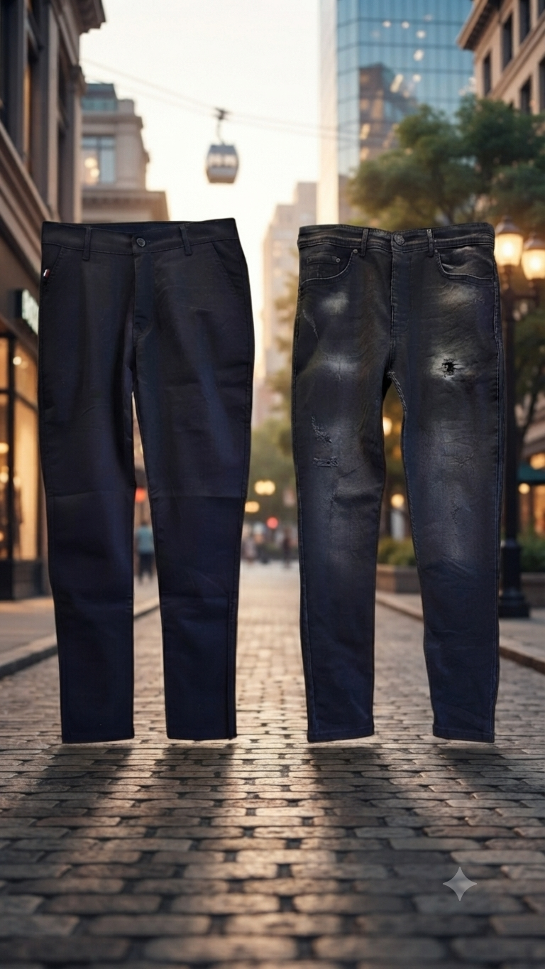 Chino / Jeans MONTFLEURI : L'Élégant et l'Audacieux - mnshopmode