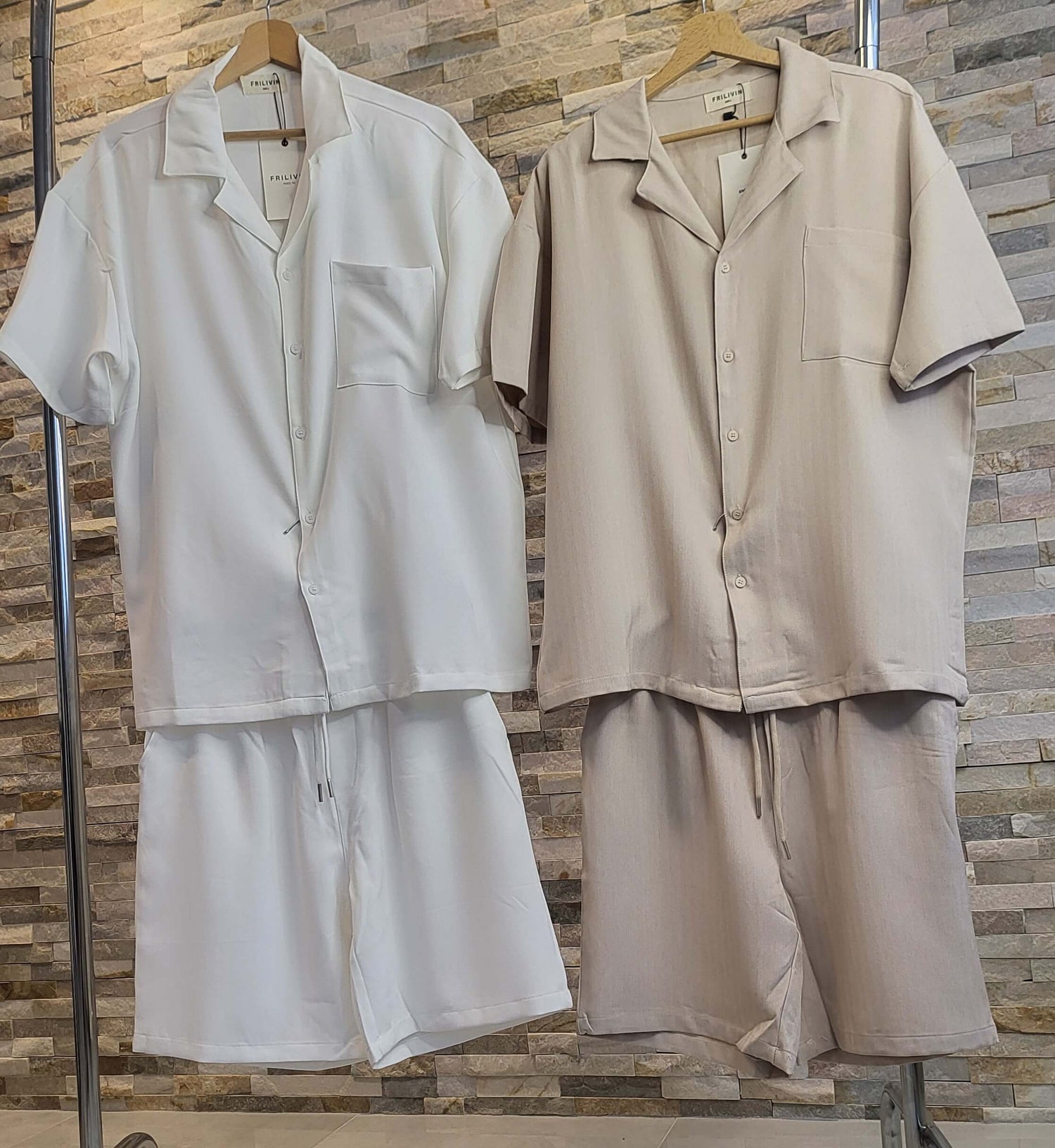 Ensemble Short-Chemise FRILIVIN : L'été stylé