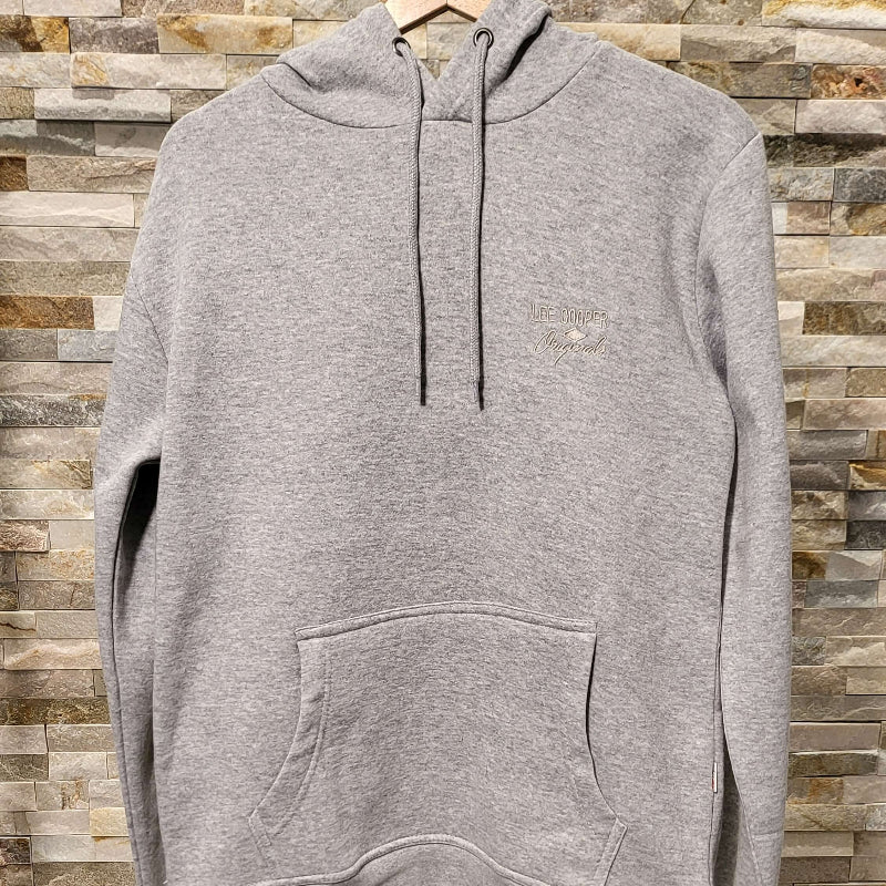 Ensemble 2 Pièces LEE COOPER Gris Perle - Pull à Capuche & Pantalon Coordonné