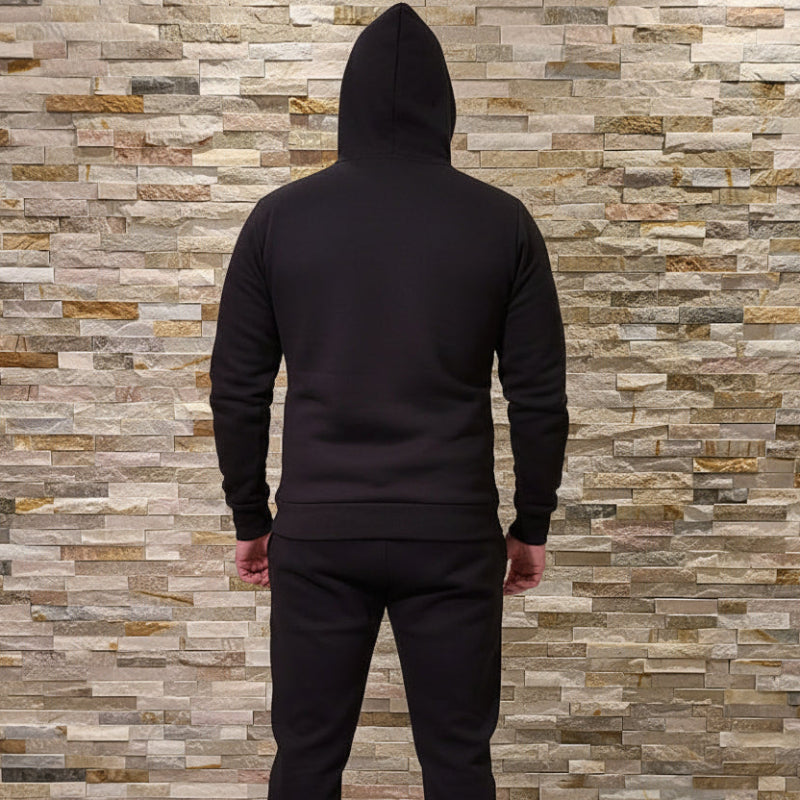 Ensemble 2 Pièces LEE COOPER Noir Intense - Pull à Capuche & Pantalon Coordonné
