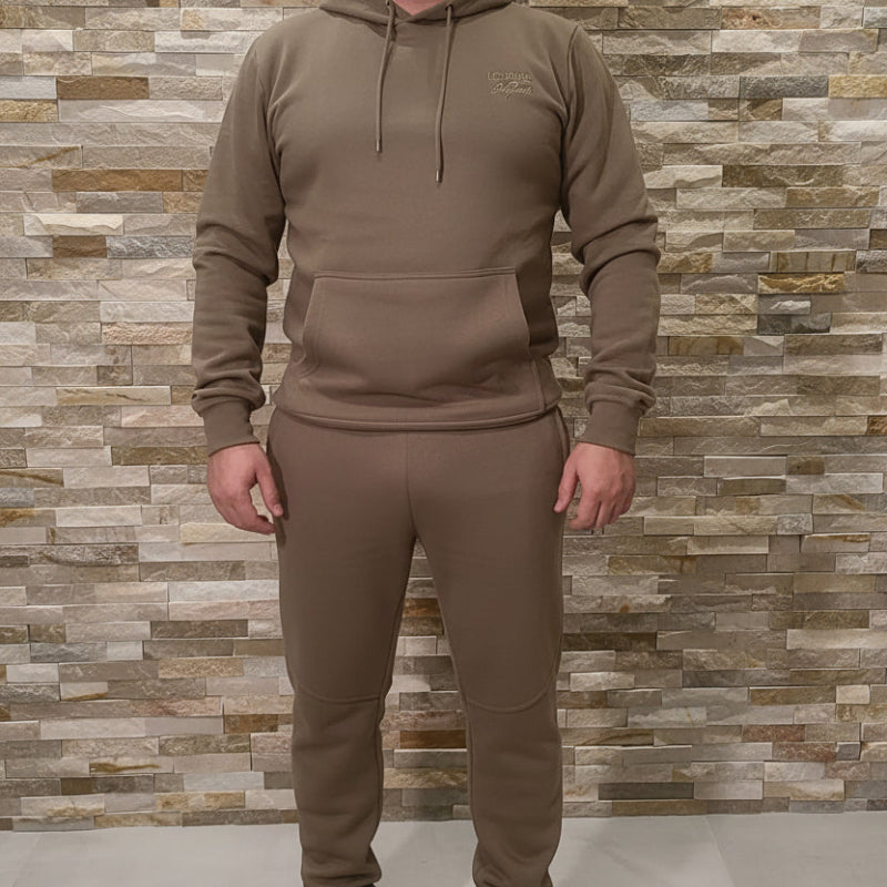 Ensemble 2 Pièces LEE COOPER Vert Sauge - Pull à Capuche & Pantalon Coordonné