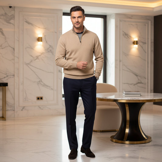 Pull BARON 1983 Beige - mnshopmode